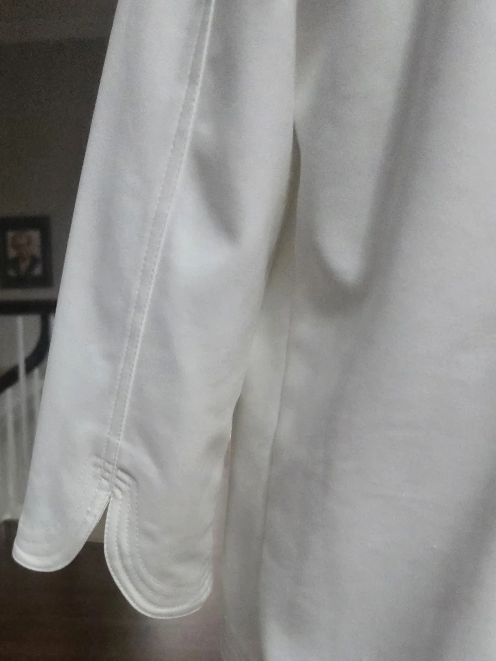 Women's Ivory Button-Front Jacket - Picture 5 of 9